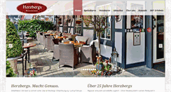 Desktop Screenshot of herzbergs-restaurant.de