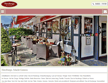 Tablet Screenshot of herzbergs-restaurant.de